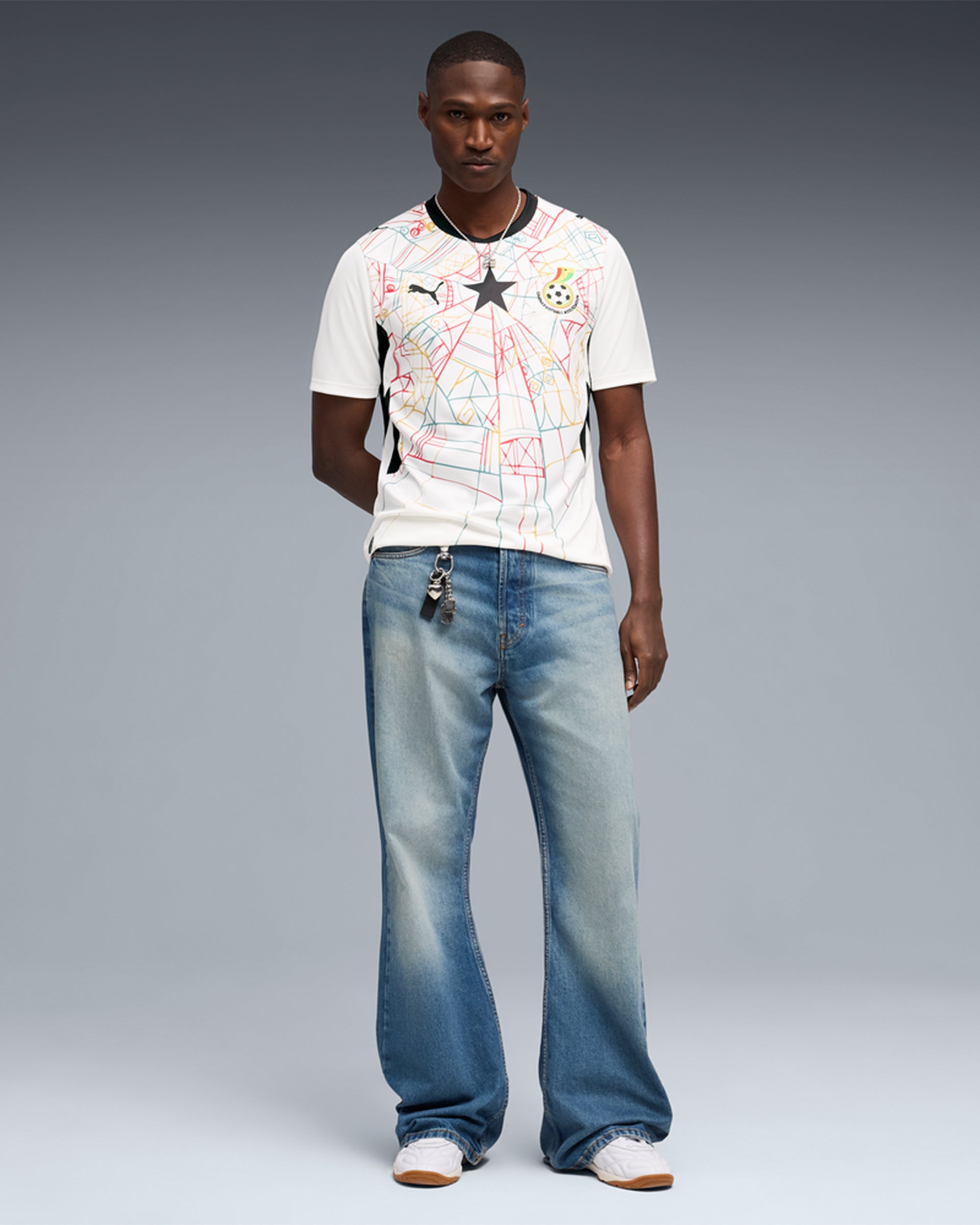 T-Shirts Puma Republic of Ghana Futbol 2026 Home Kit Men's Jersey T-Shirt - 783419-01