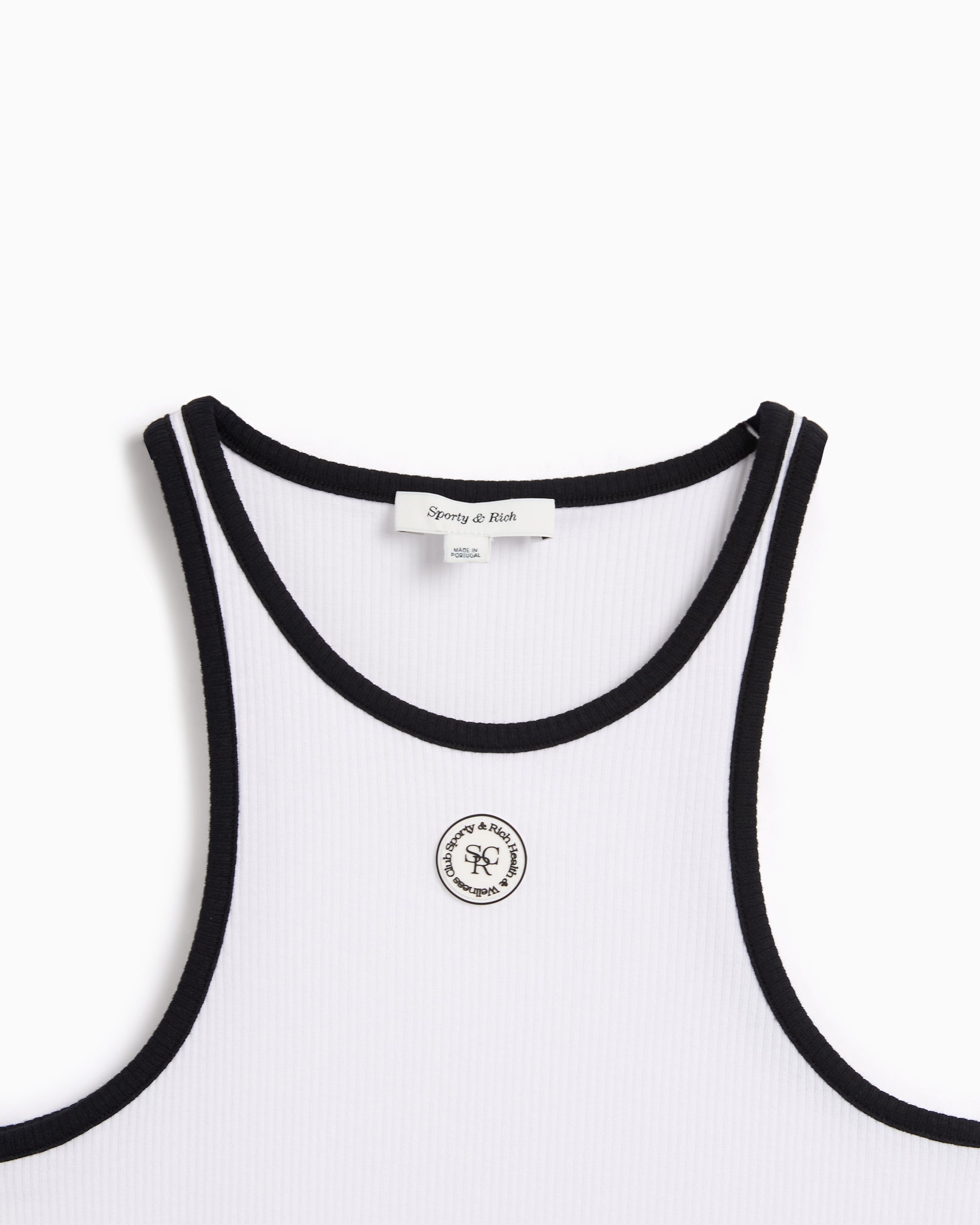T-Shirts Sporty & Rich SRHWC Women's Ribbed Tank T-Shirt Women's T-Shirt - TO033S405SW