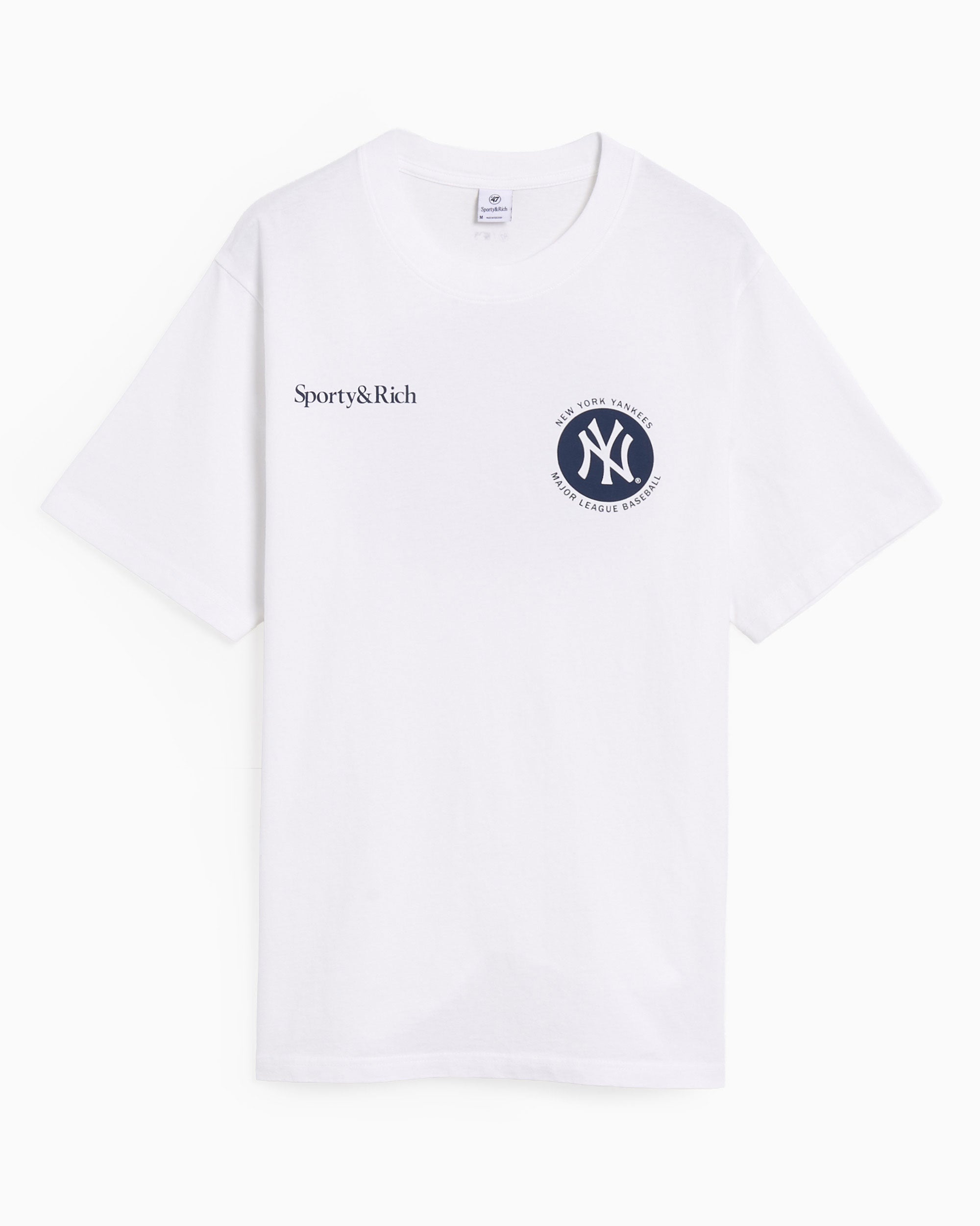 T-Shirts Sporty & Rich x 47 Brand NY Yankees World Series Logo Unisex T-Shirt - TO043623659WH01