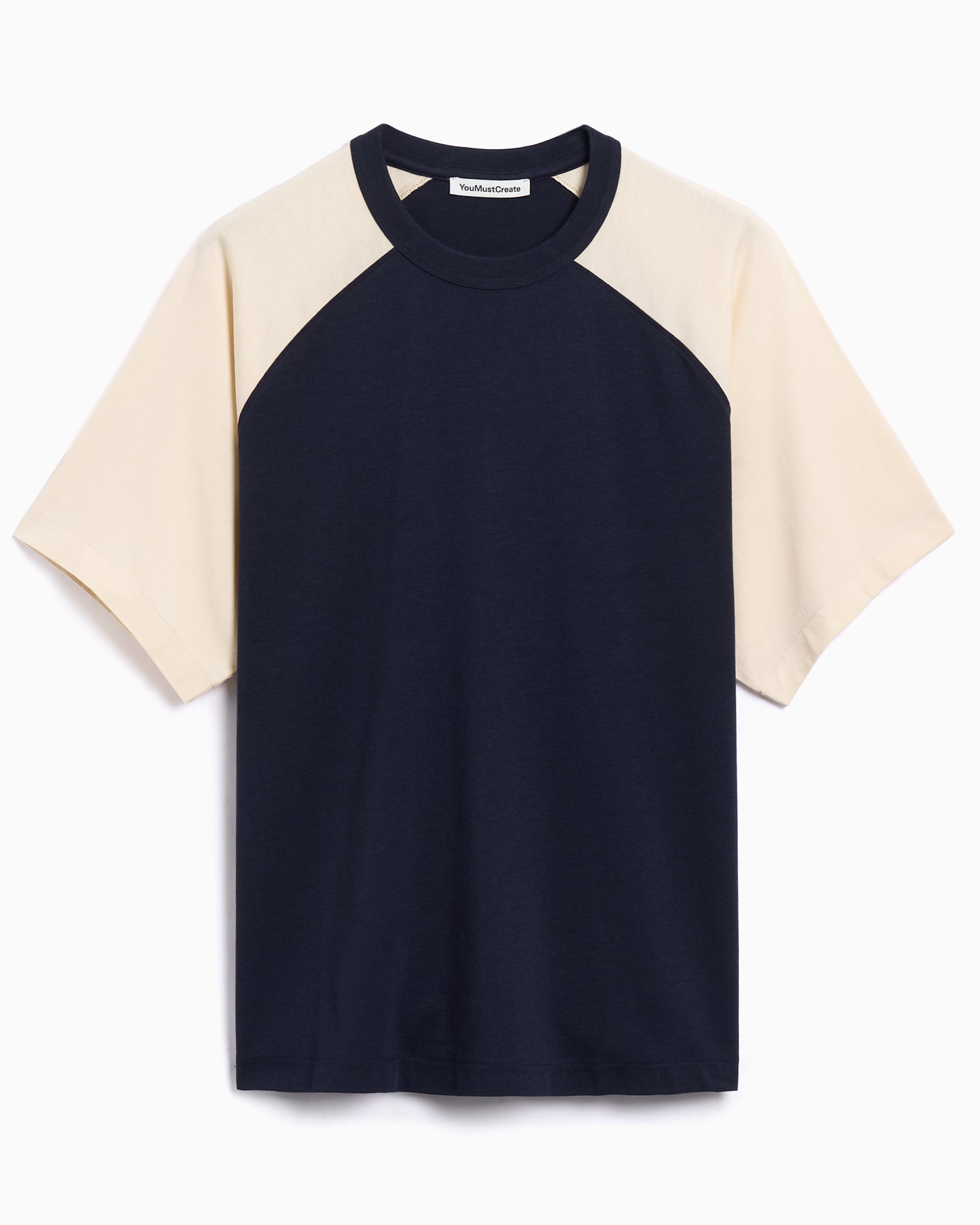 T-Shirts YMC Triple Raglam Oversize Men's T-Shirt - P6YMB-NAVY
