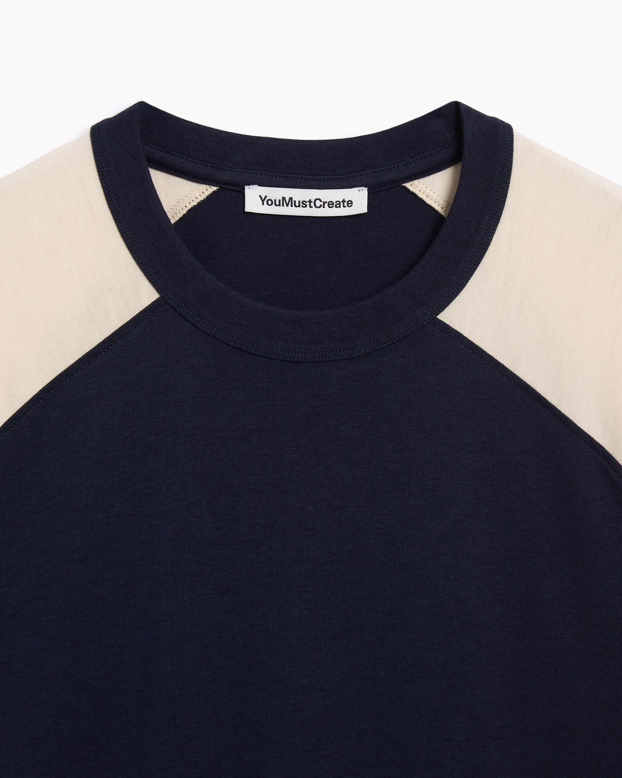 T-Shirts YMC Triple Raglam Oversize Men's T-Shirt - P6YMB-NAVY