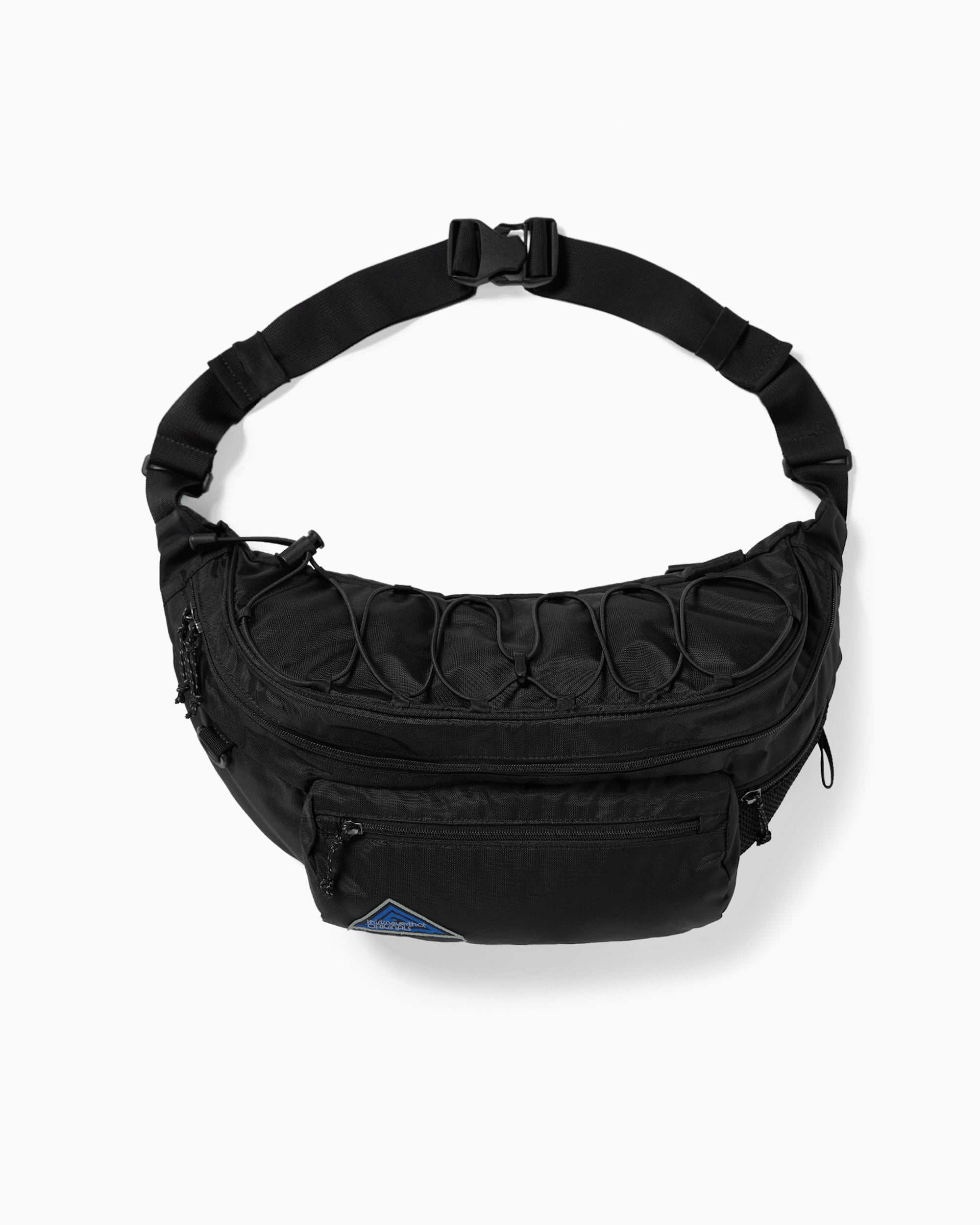 Waist bags thisisneverthat® thisisneverthat® Unisex Washed Nylon Waistbag Unisex Waist Bag - TN243WBASB02-BLK