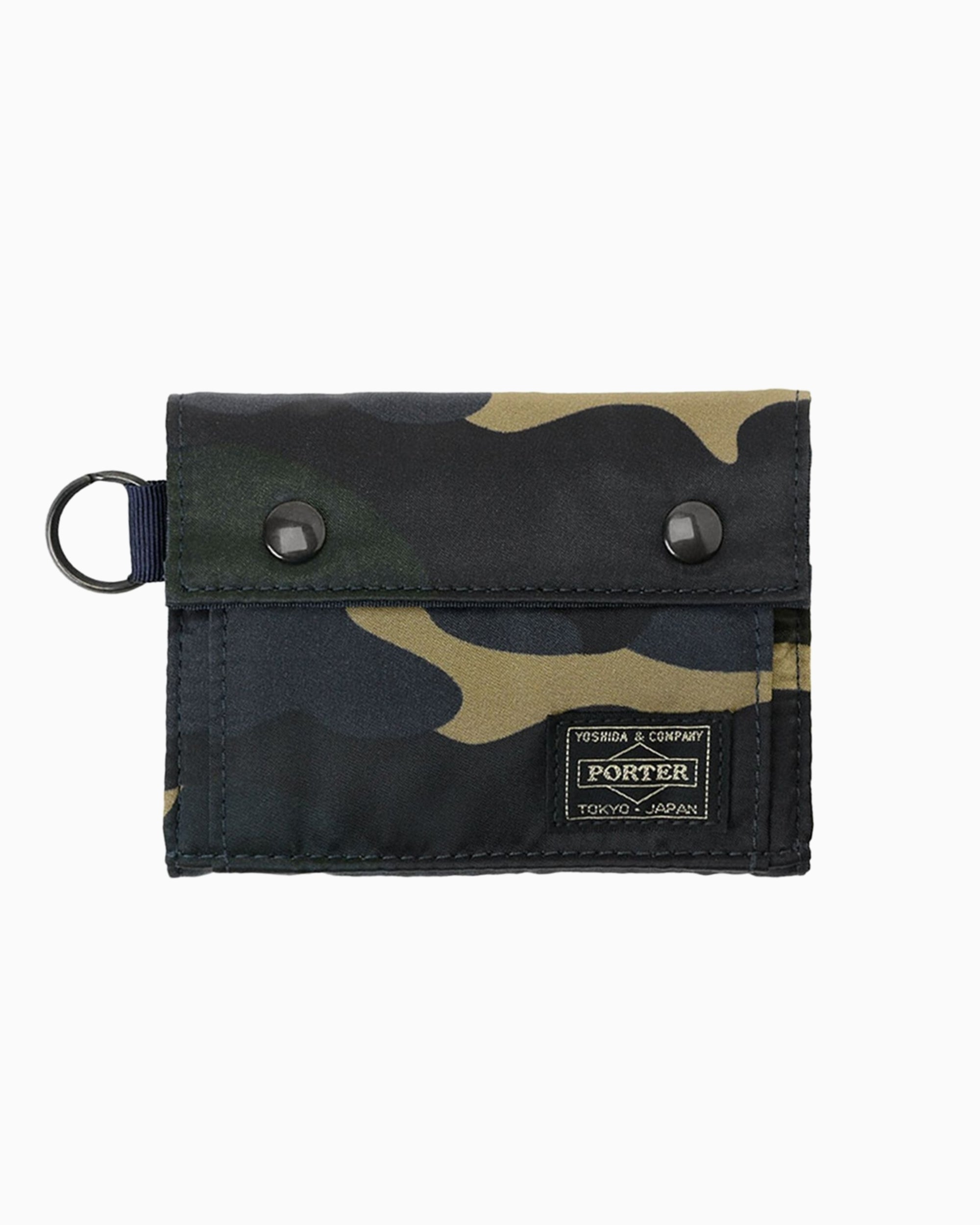 Wallets Porter-Yoshida & Co. Counter Shade Unisex Wallet - 381-17861-WOODLANDKHAKI